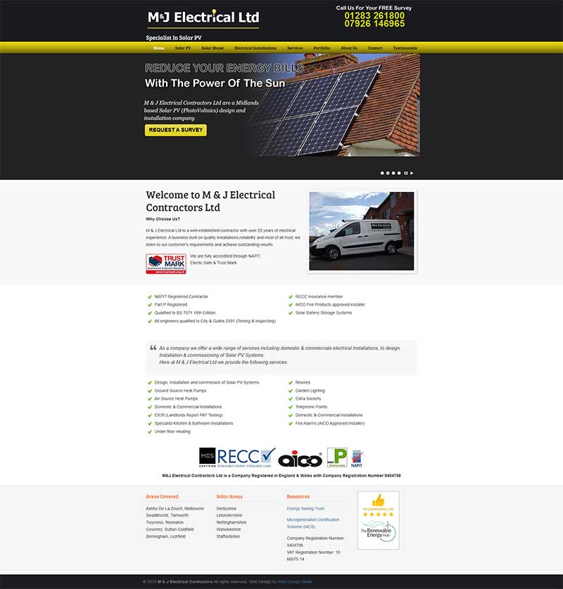 Electrician Web Design