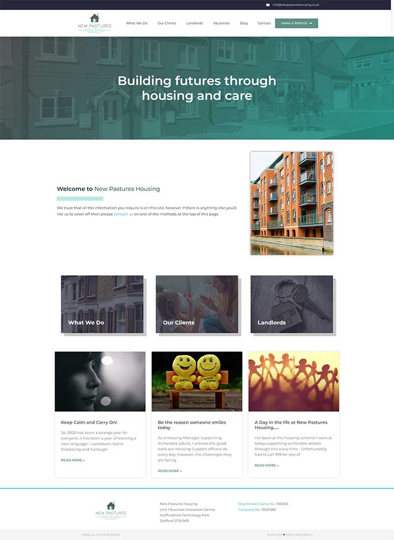 charity website design